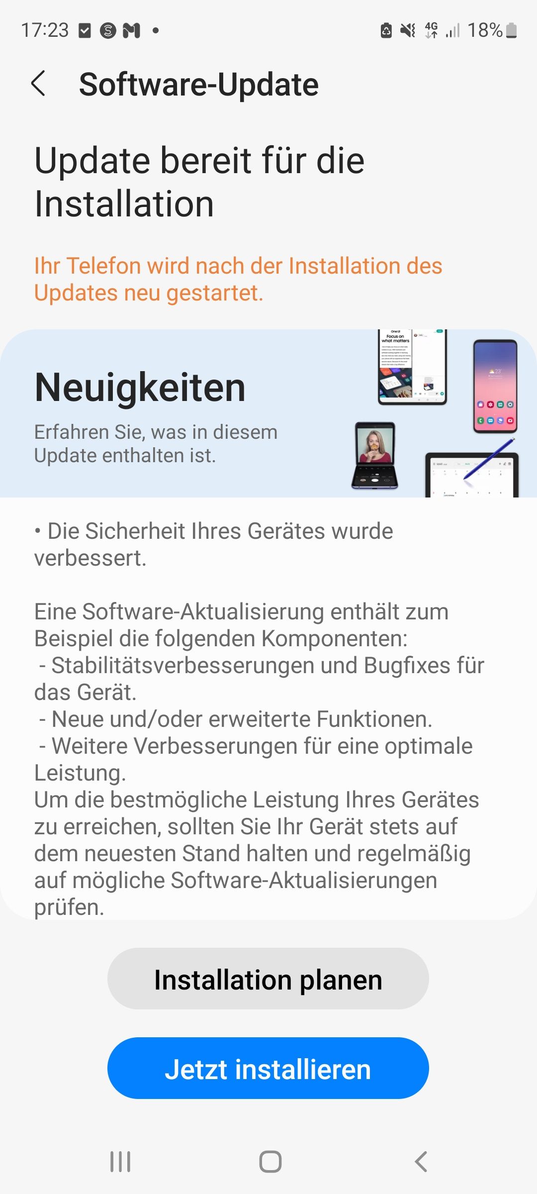 Andauernd Software Update - Samsung Community