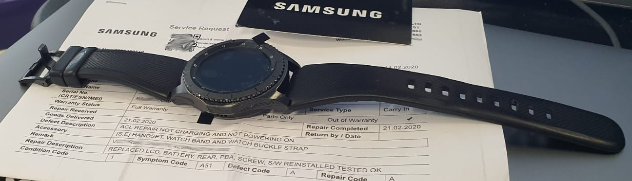 Samsung gear s3 discount repair