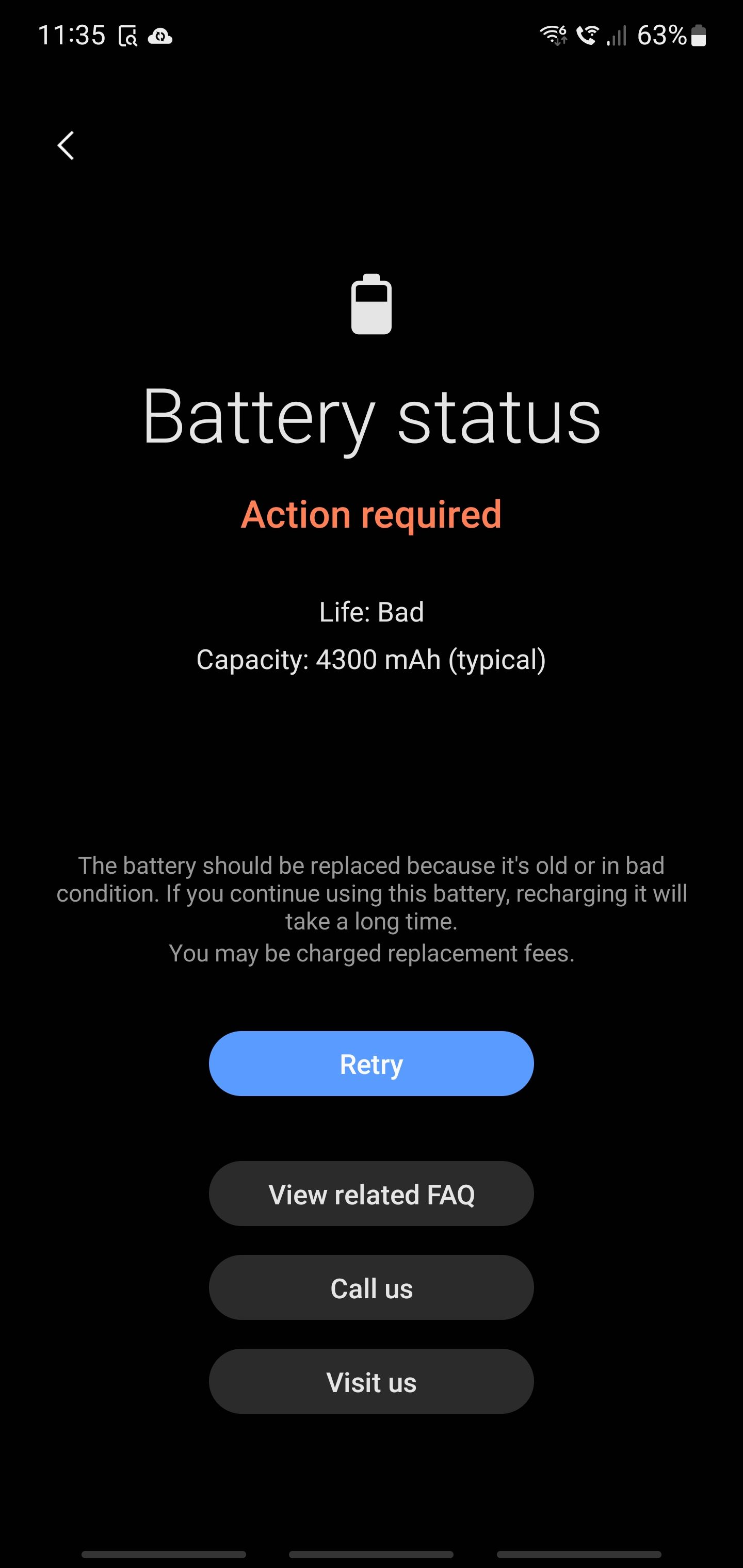 Solved: Note 10+ 5G fails Battery Diagnostics even after a new Samsung  Battery has been fitted - Samsung Community