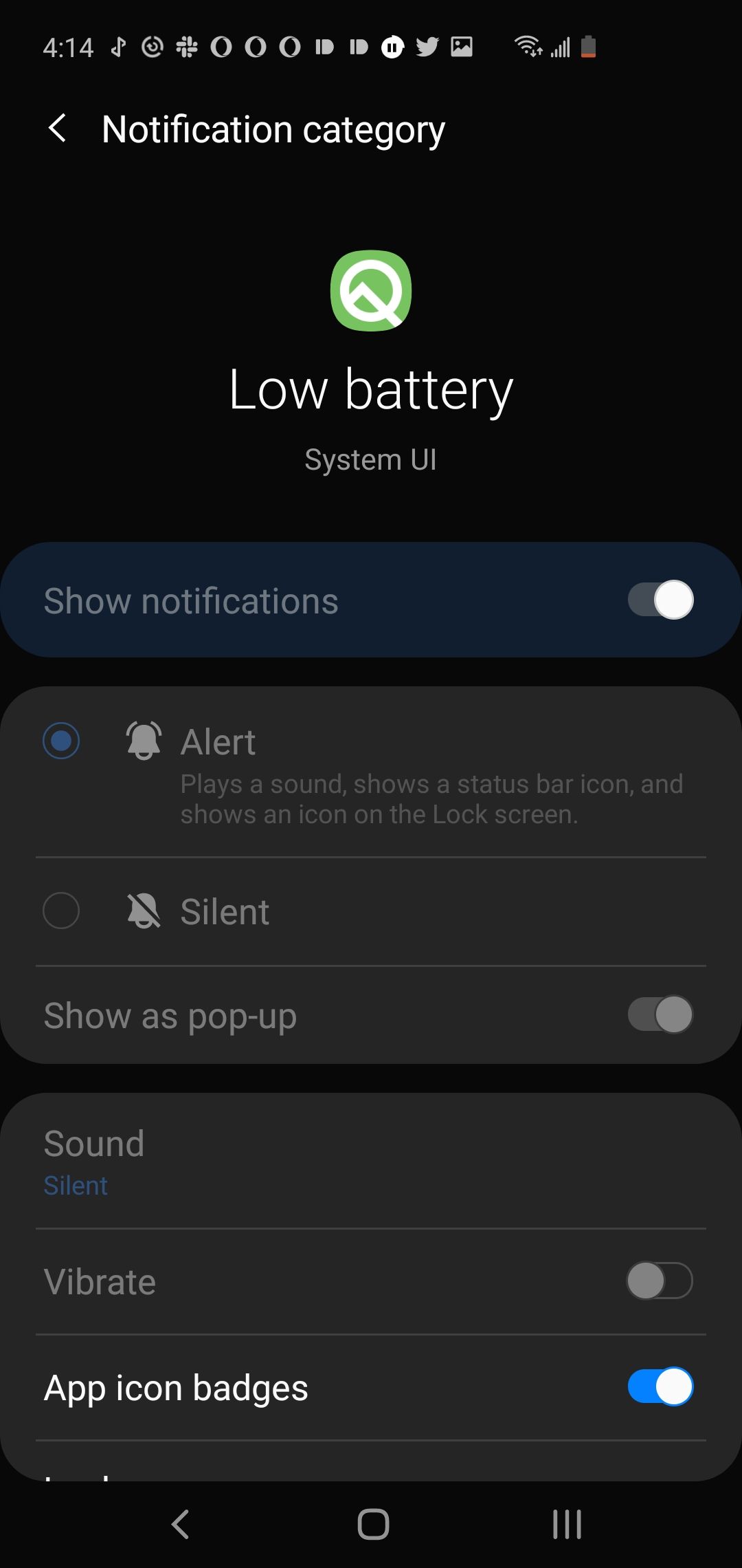 Can't change Low Battery notification sound - Samsung Community
