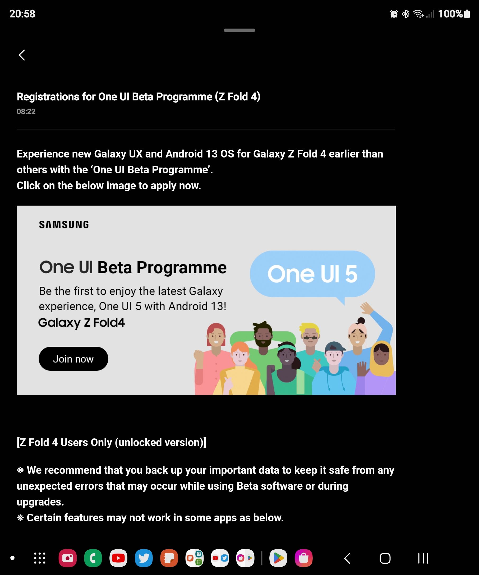 One Ui 5 beta for Z Fold 4 - Samsung Community