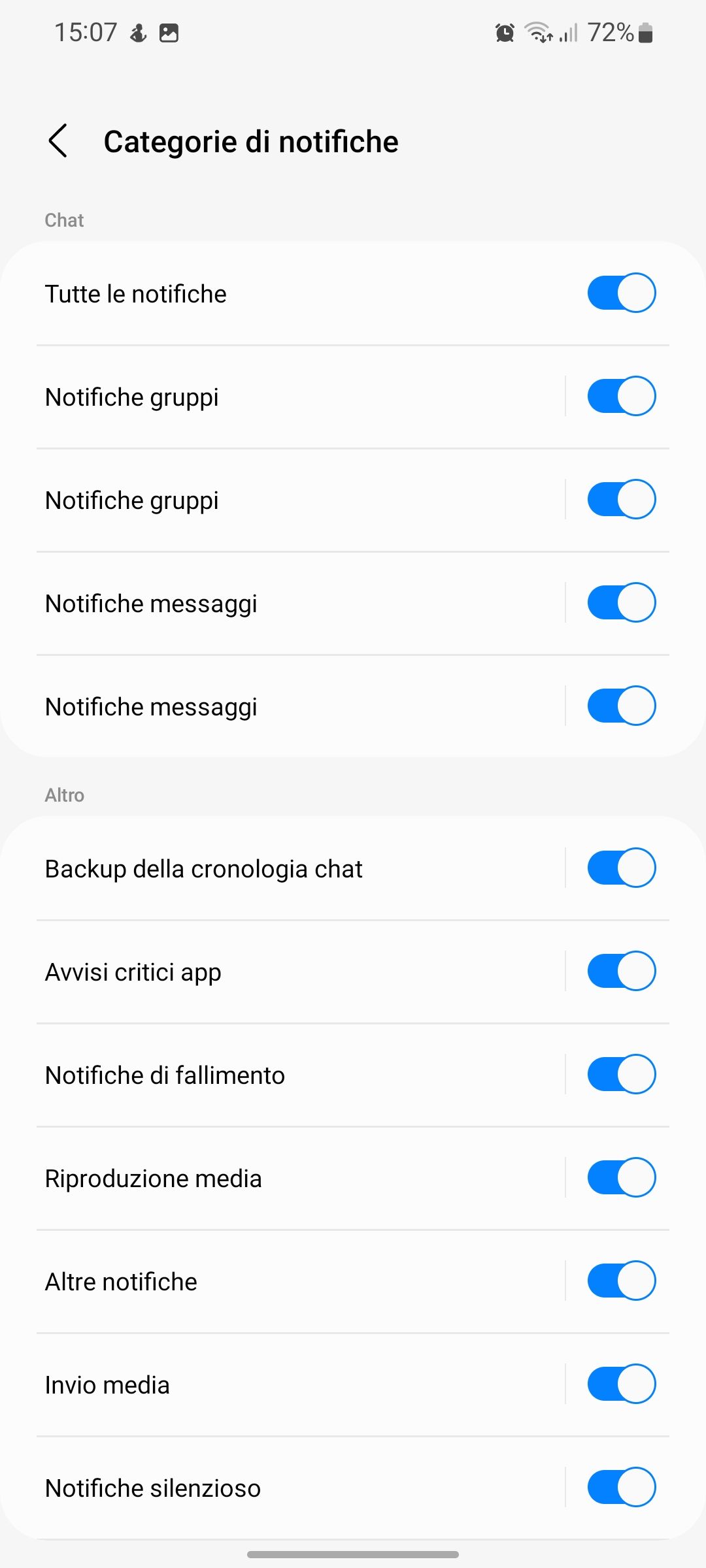 Problema notifiche whatsapp Samsung Community