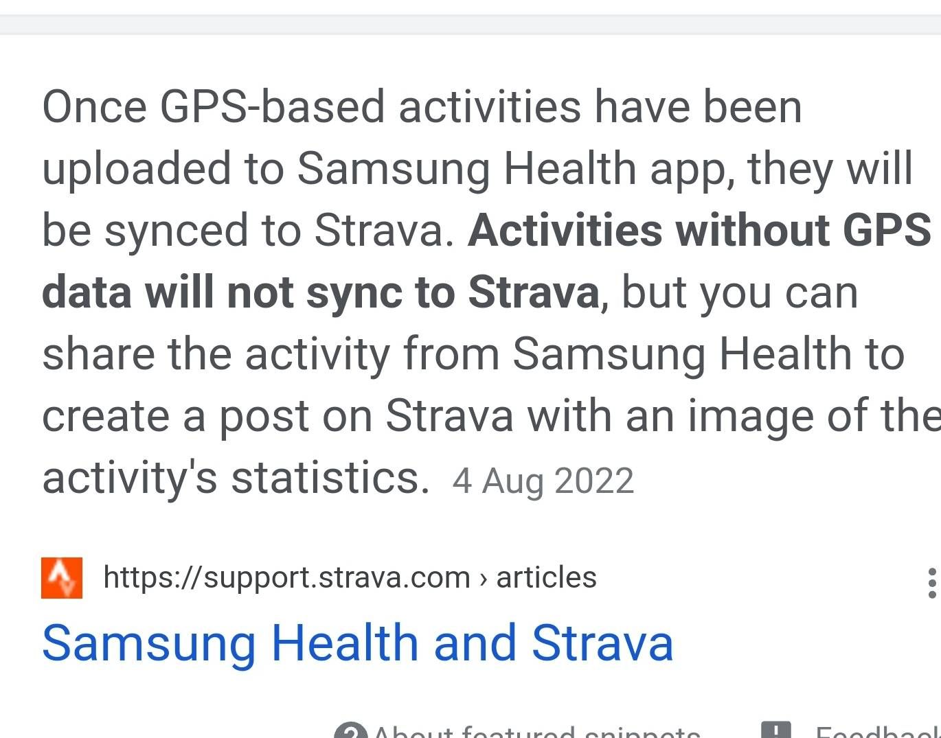 Strava samsung best sale health sync