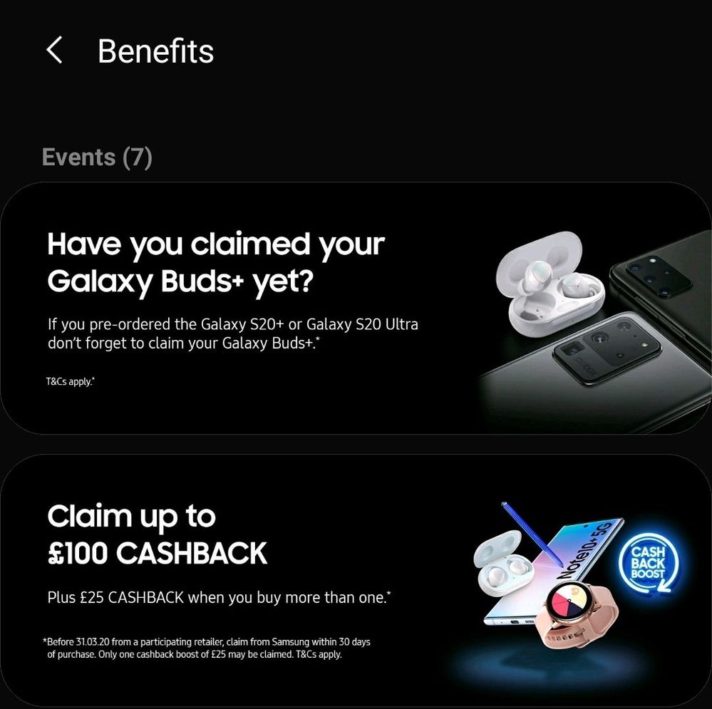 Samsung Members > Benefits