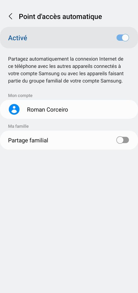 Point d'accès automatique - Samsung Community