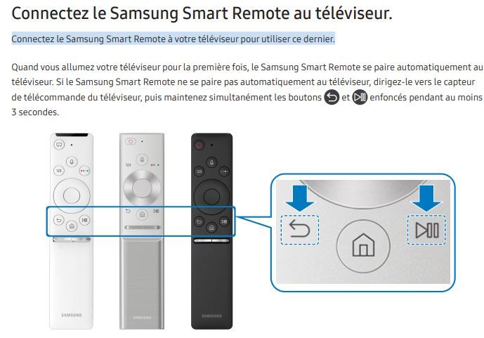 Impossible d'utiliser la télécommande après réinitialisation de la  télévision - Samsung Community