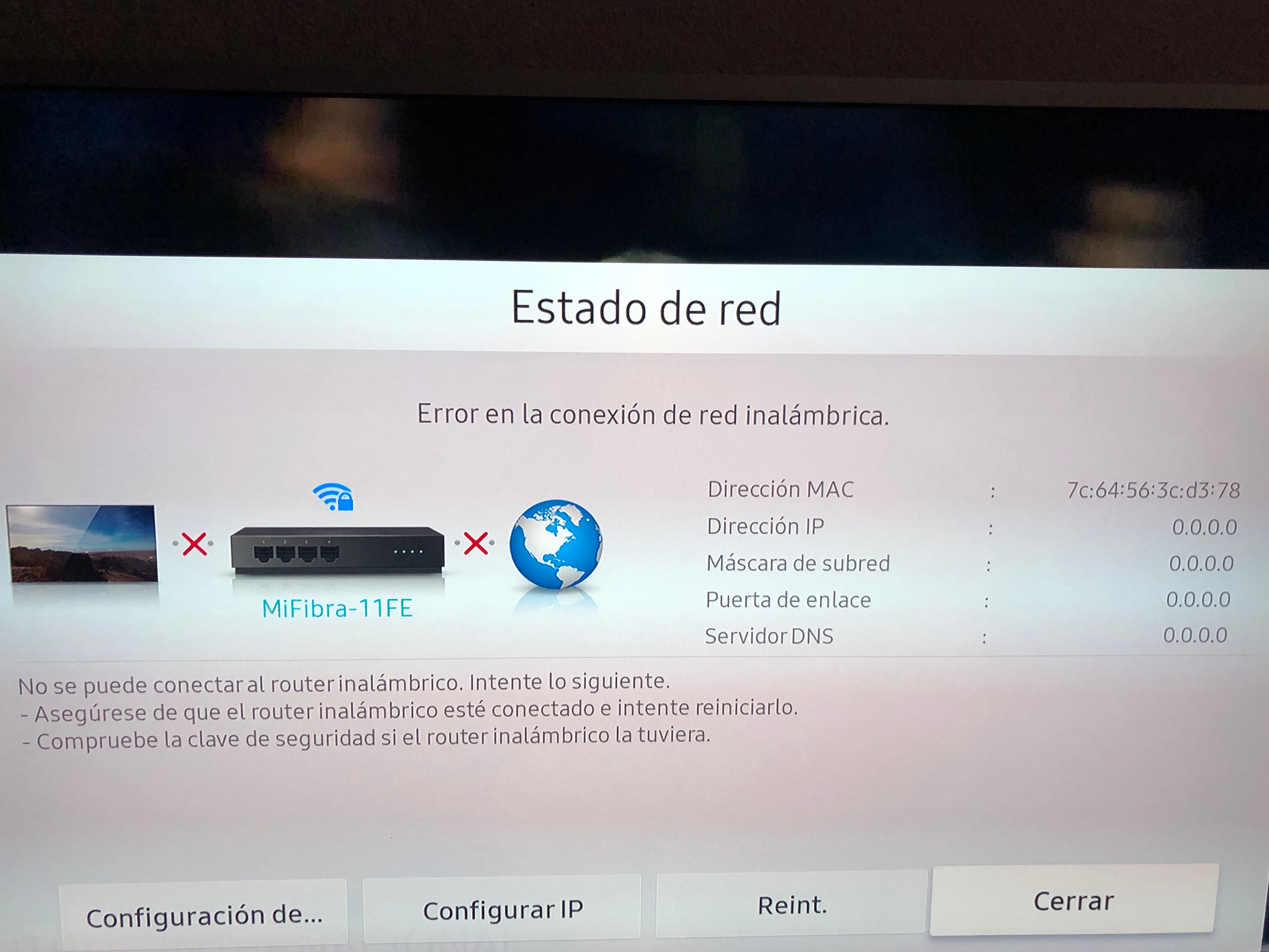 Solucionado: Mi TV no se conecta a Internet - Samsung Community