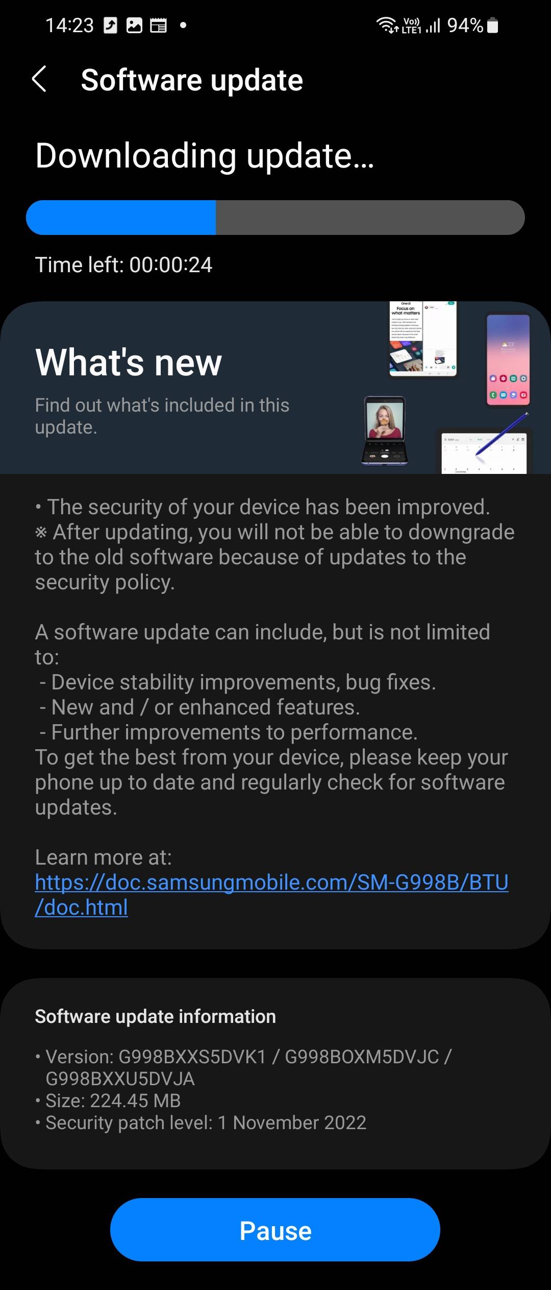 S21 ultra November security patch - Samsung Community