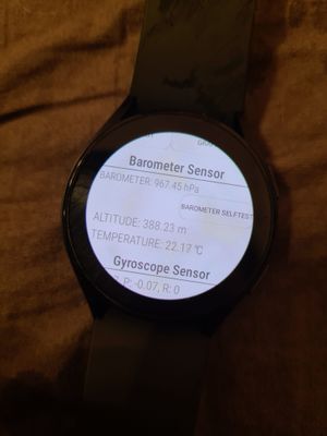 Samsung galaxy watch 46mm on sale barometer