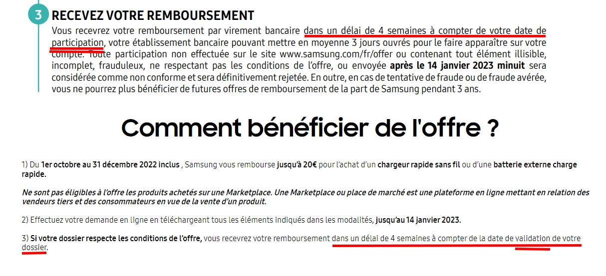 Offre de Remboursement SAMSUNG : 20€ Remboursés