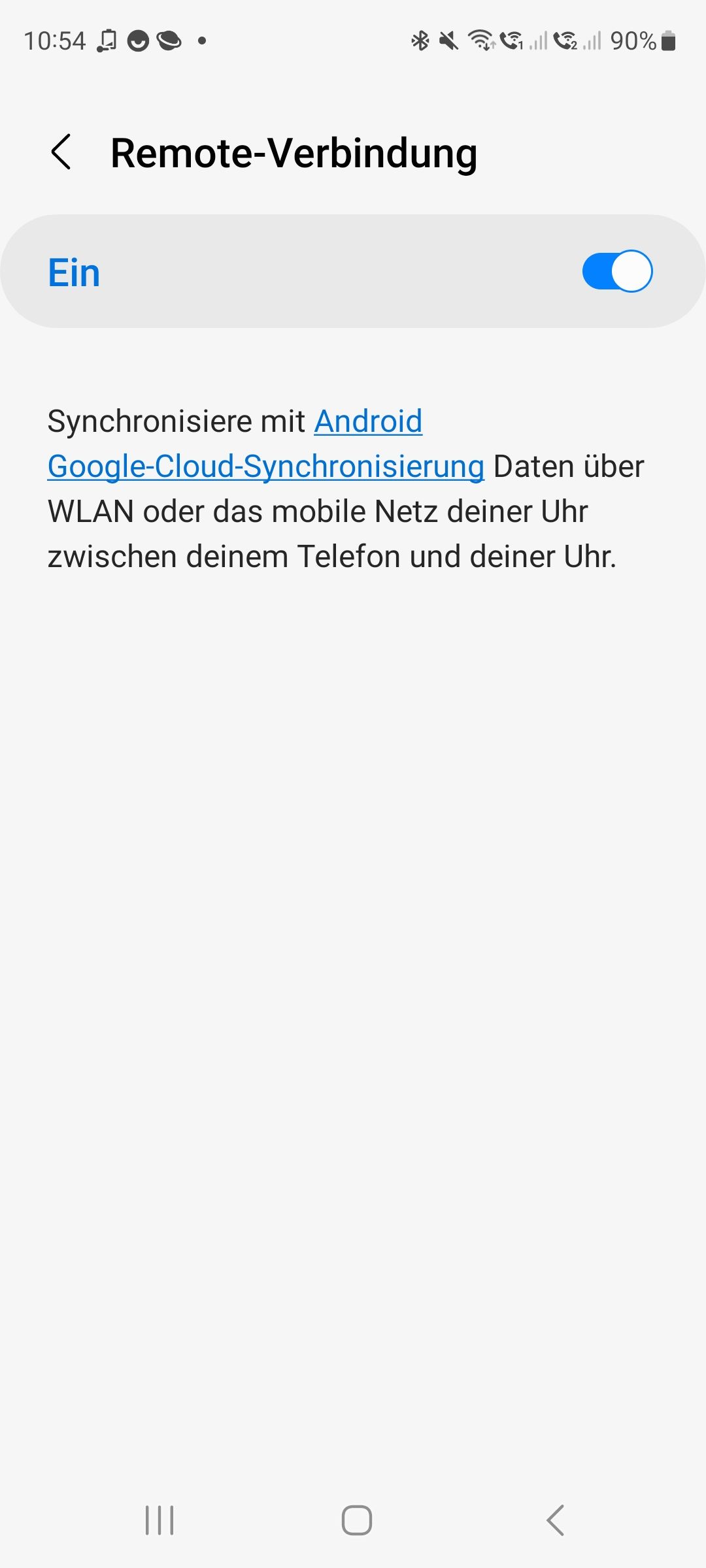 Keine Benachrichtigungen/Telefonate bei Remote Verbindung Galaxy Watch