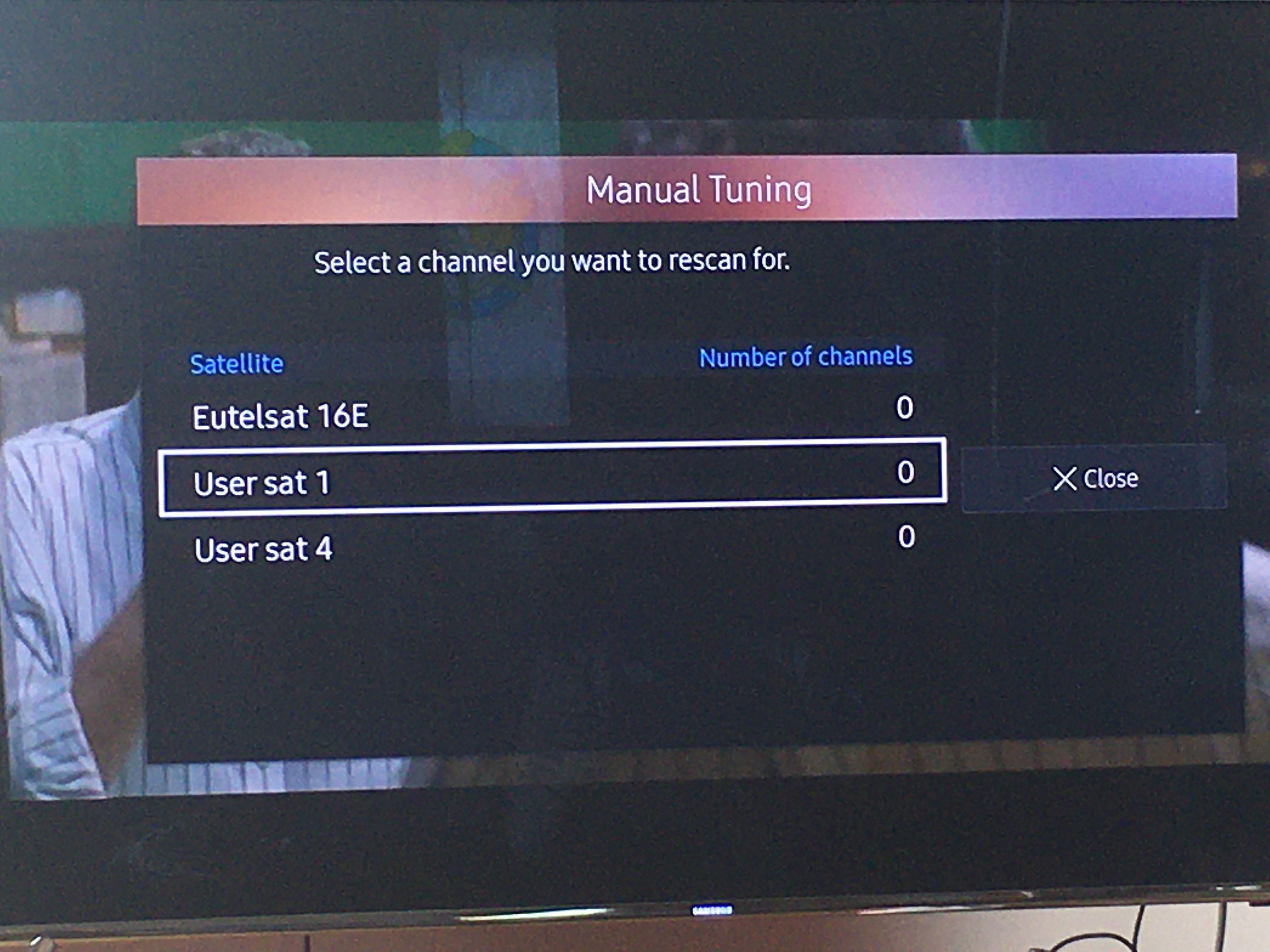 Satellite manual settings firmware problem - Samsung Community