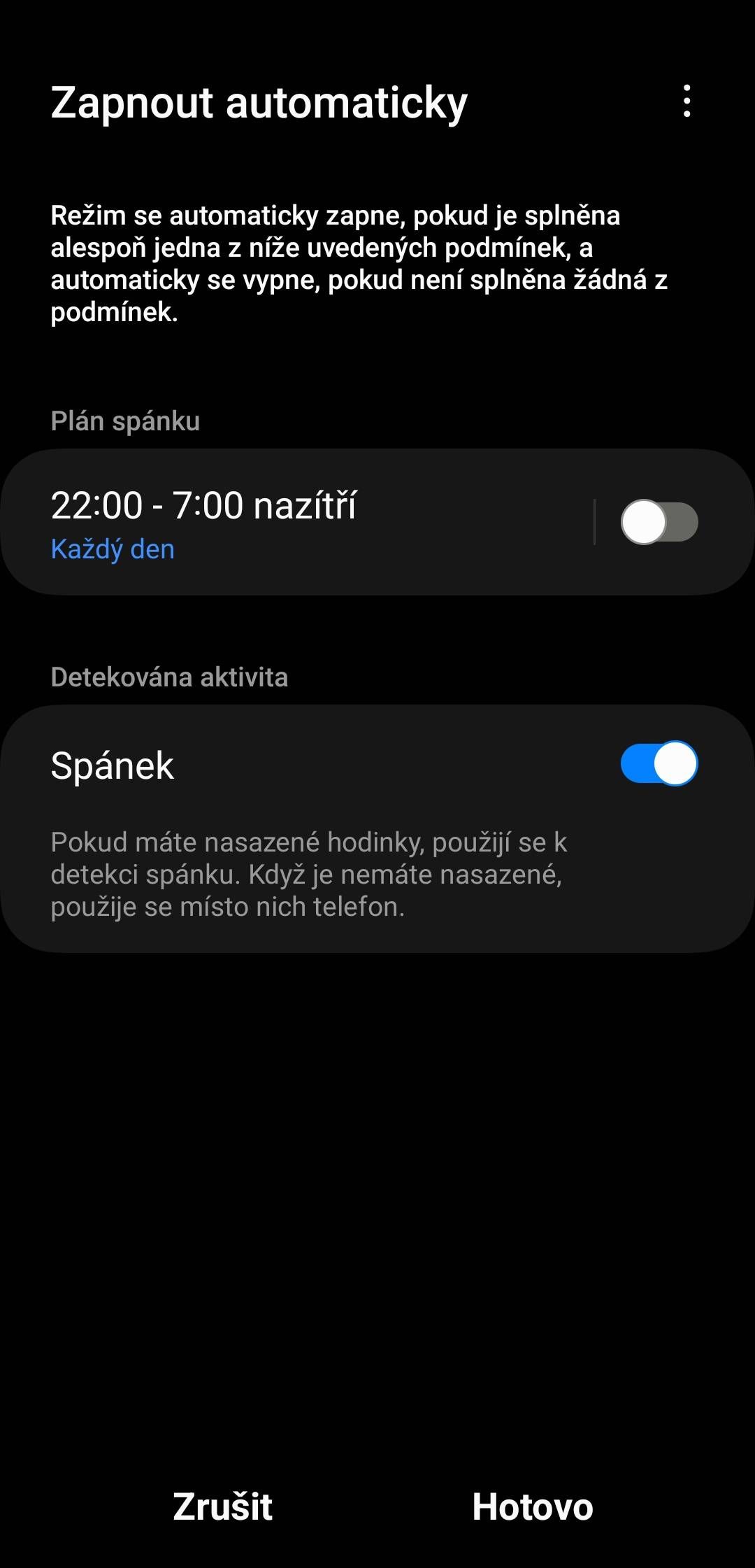 Rutiny s spánek Samsung Community