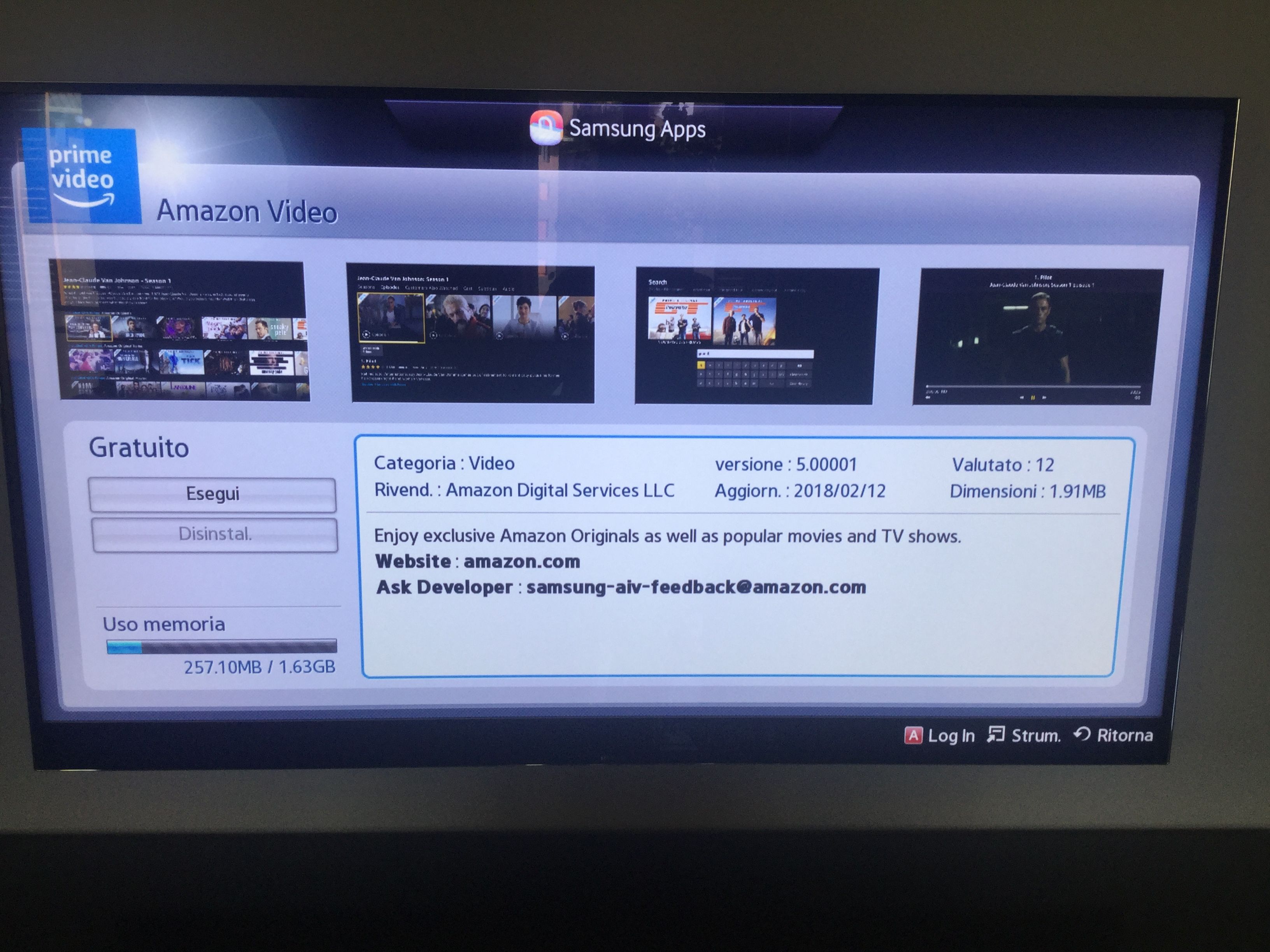 Problemi Amazon Prime Video - Pagina 3 - Samsung Community