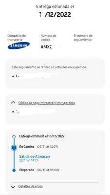 Solucionado: Soy de México, no he recibido Pedido - Samsung Community