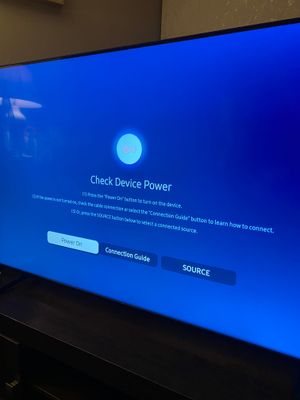 Solved: Not available message on TV won't go away - Samsung Community