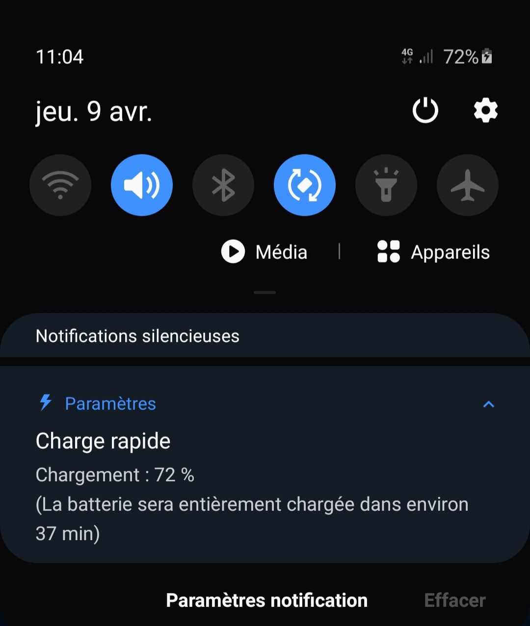 Résolu : son notification rechargement disparu - Samsung Community