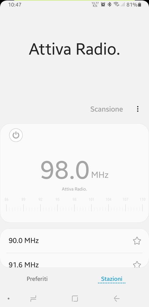 Applicazione Radio - Samsung Community