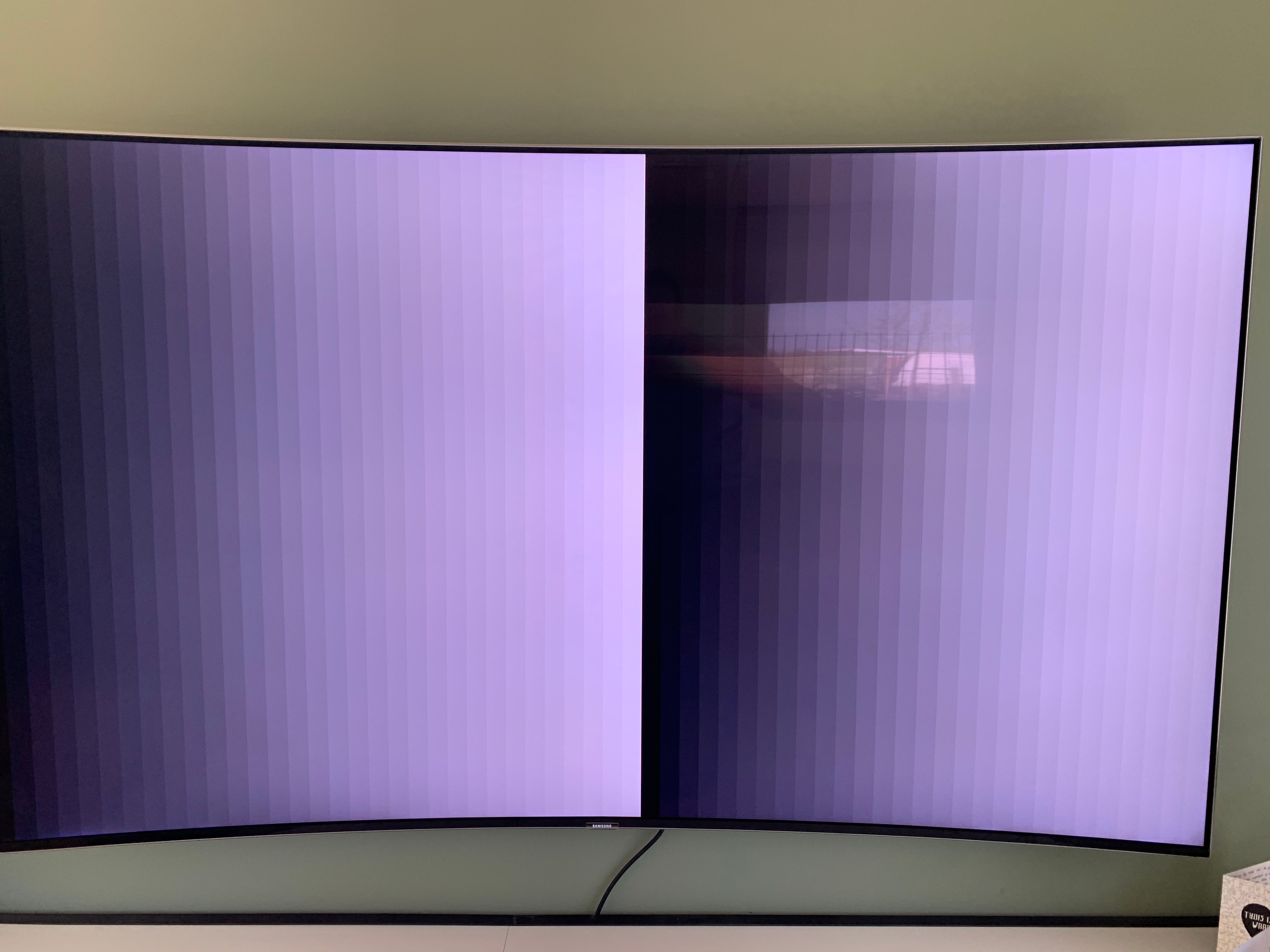 Lichte vlekken in volledig zwart beeld. UE78KS9000L Samsung Community