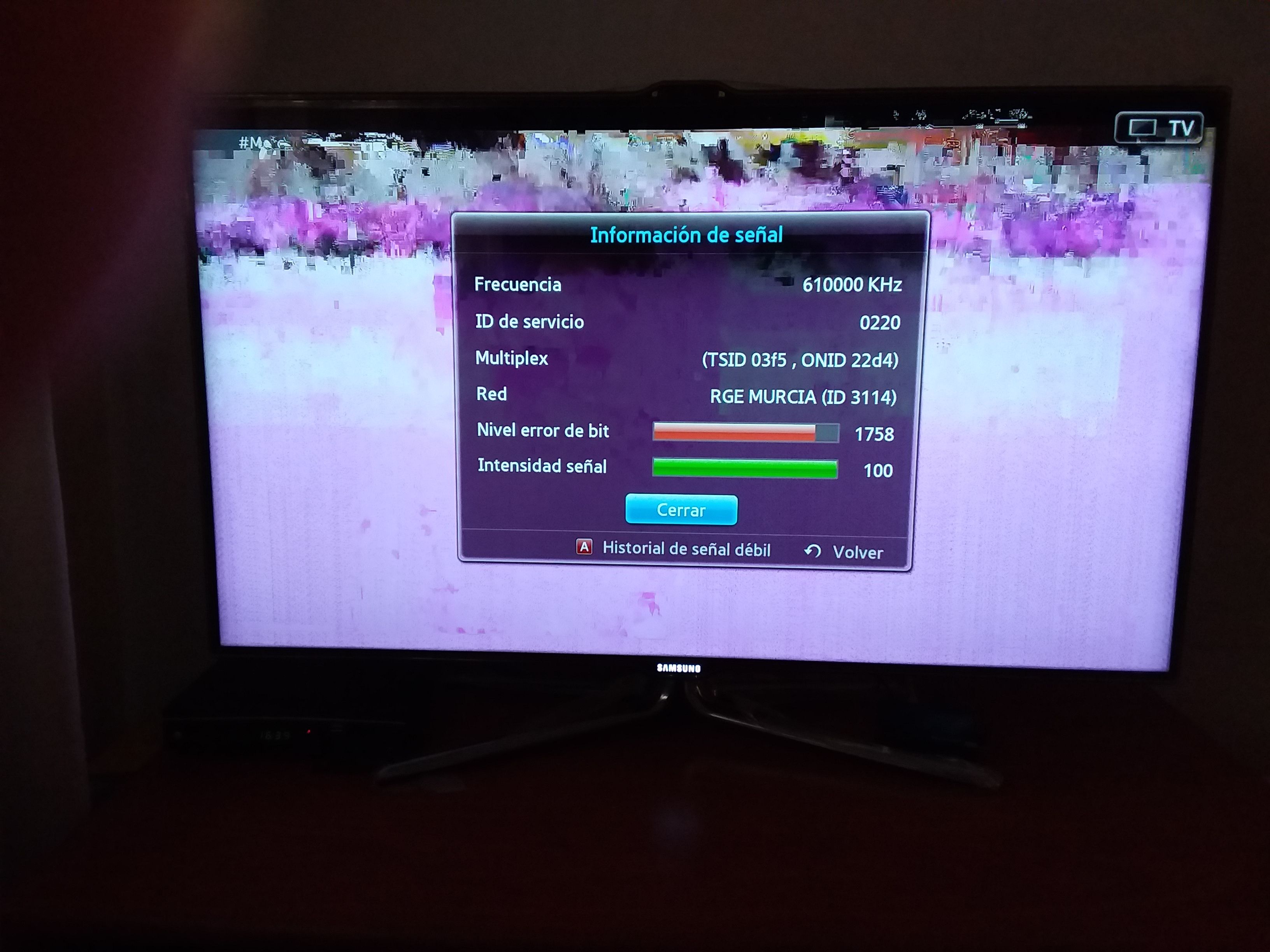 Solucionado: SMART TV SERIE UE40ES7000SXXC se ven mal algunos canales -  Samsung Community