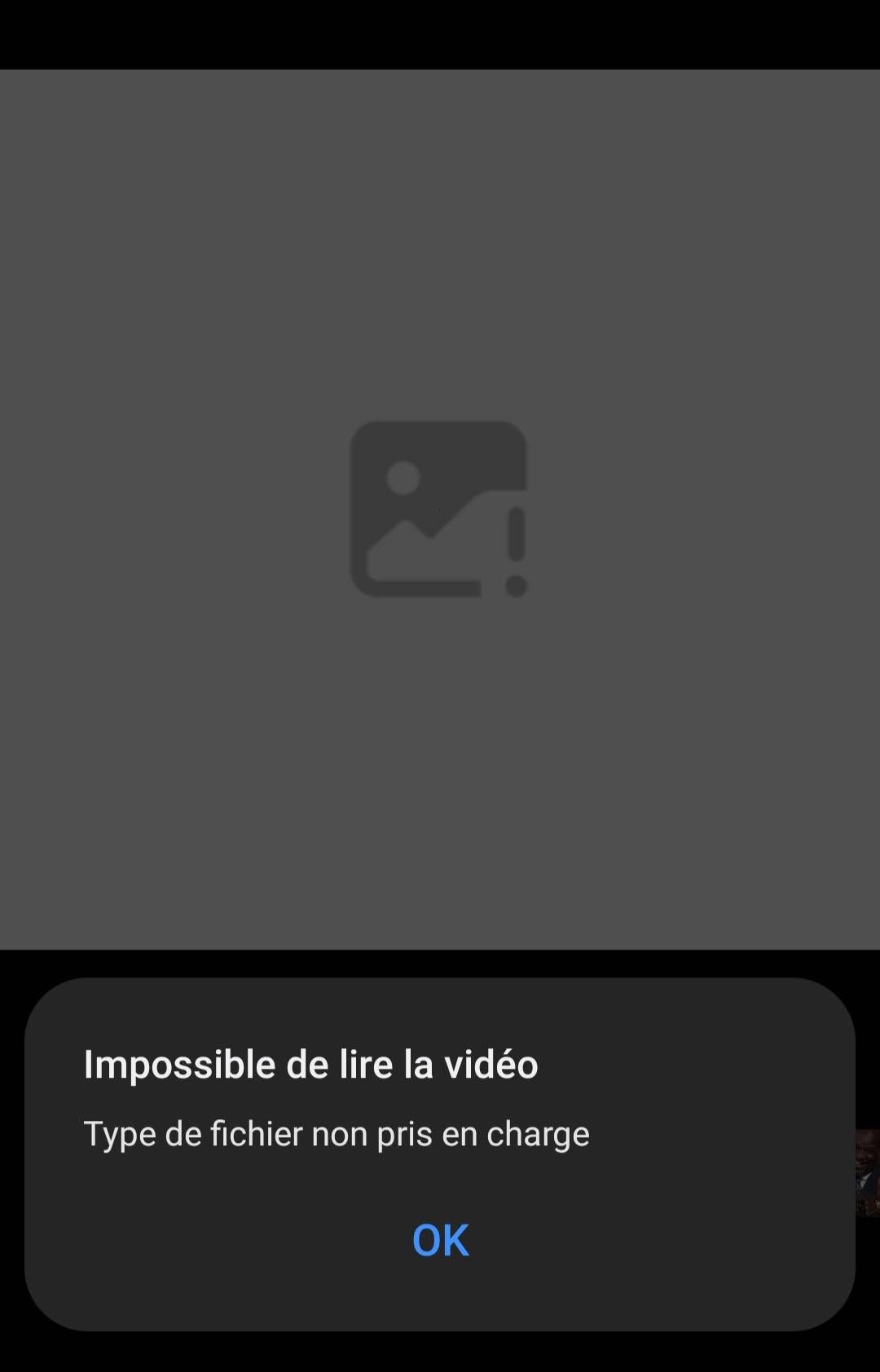 Impossible de lire la vidéo Type de fichier non pris en charge - Samsung  Community