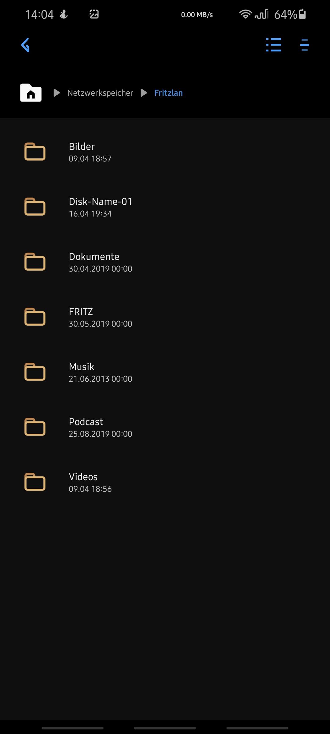 Netzwerkspeicher Eigene Dateien Samsung Community