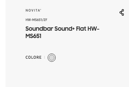 Soundbar differenza tra HW-MS651 e HW-MS651/ZF - Samsung Community