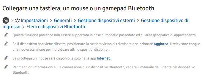 Problema accoppiamento Tv/tastiera Bluetooth - Samsung Community