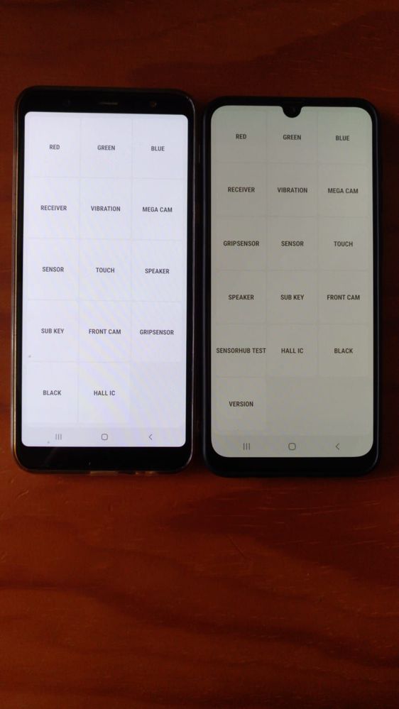 White screen in A50 looks like a little yellow/grey