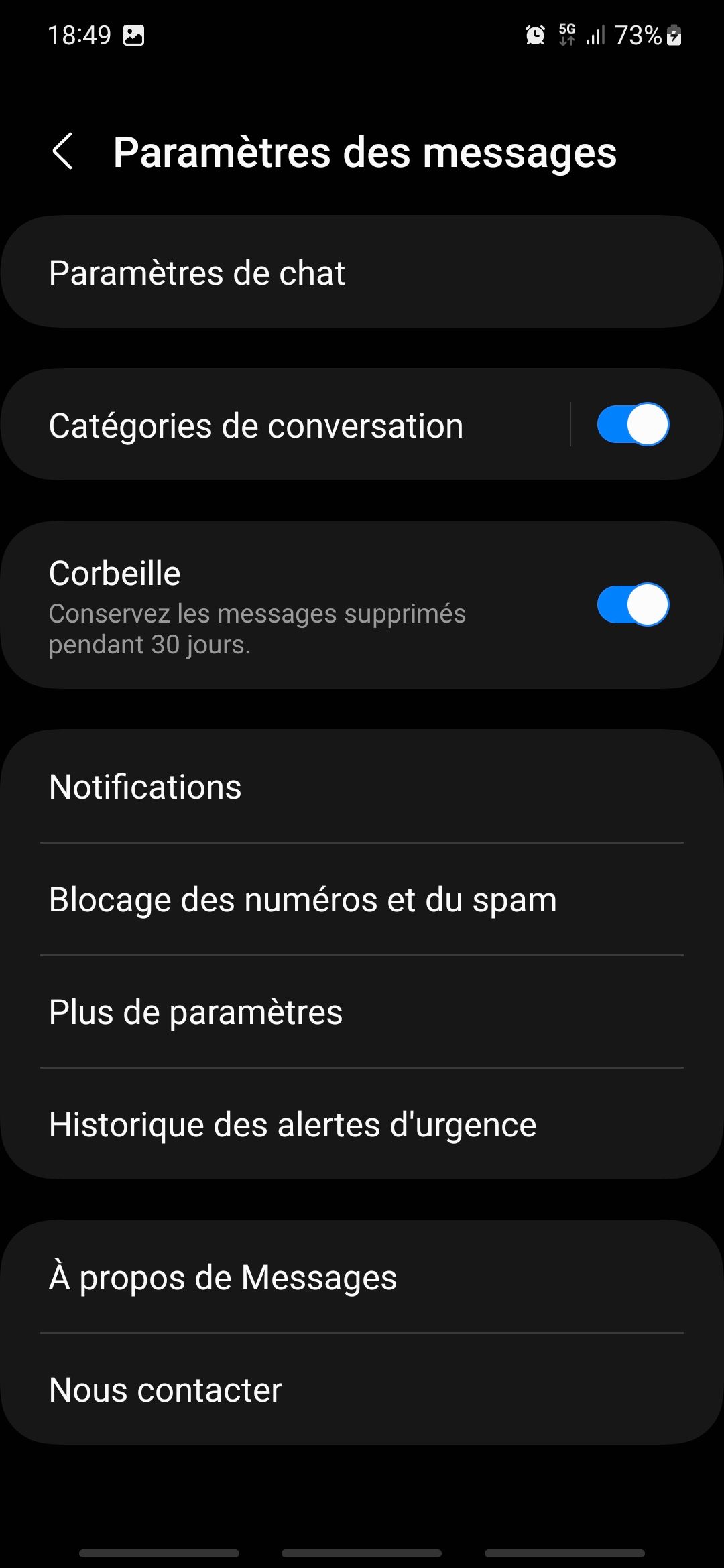 Corbeille sms Samsung s21 - Samsung Community
