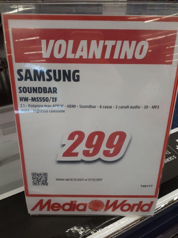 Soundbar differenza tra HW-MS651 e HW-MS651/ZF - Samsung Community