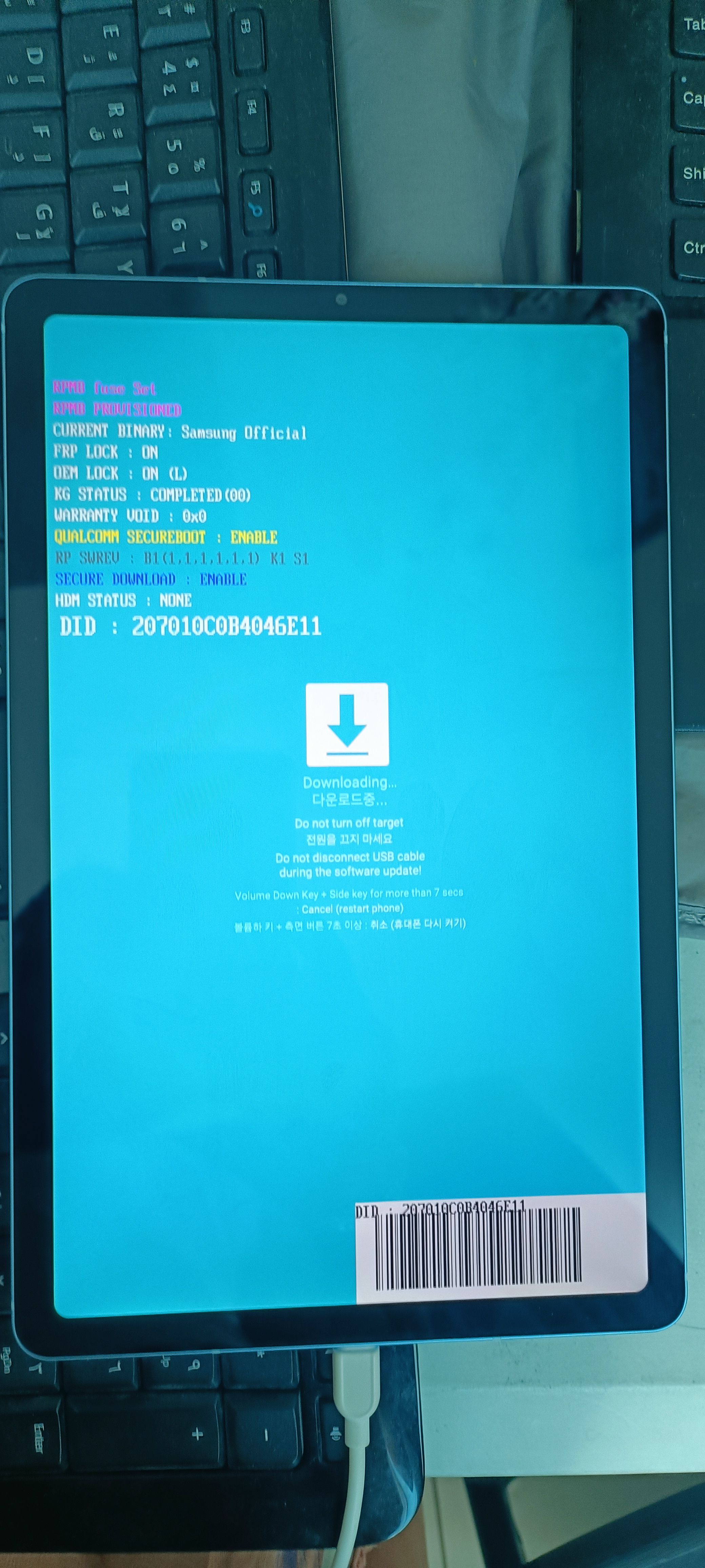 Galaxy tab hard reset not clearance working