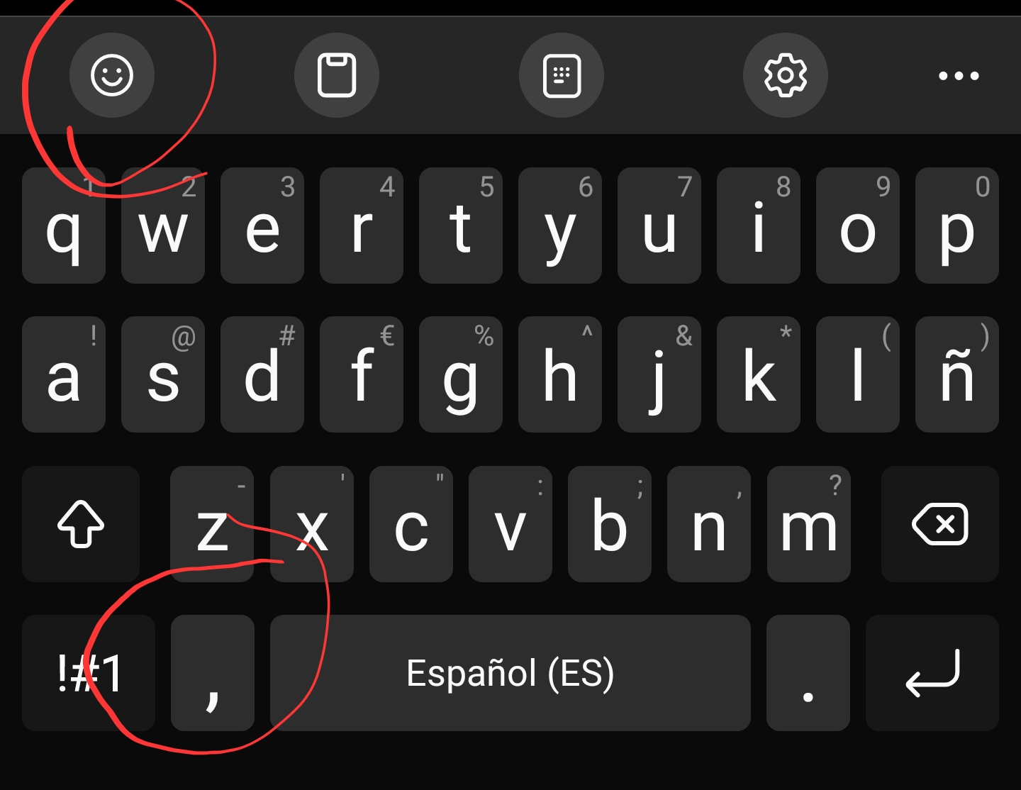 Solucionado: Teclado Samsung: Como añado el botón de Emoji en la parte  inferior del teclado? - Samsung Community