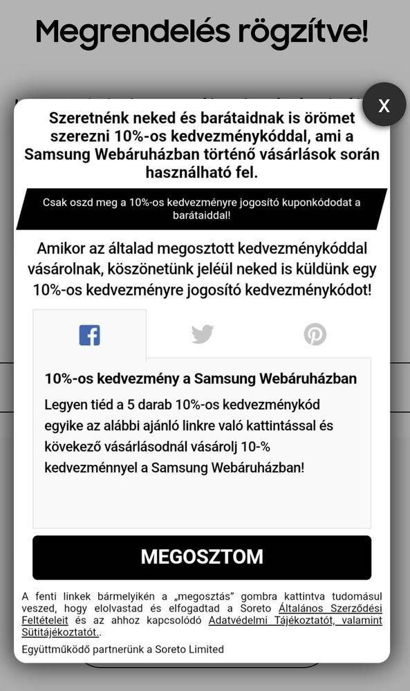10% -os Samsung (web)Shop Kupon - Samsung Community