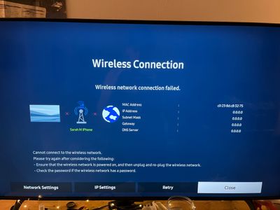 Samsung smart tv connection keeps messing up - Samsung Community