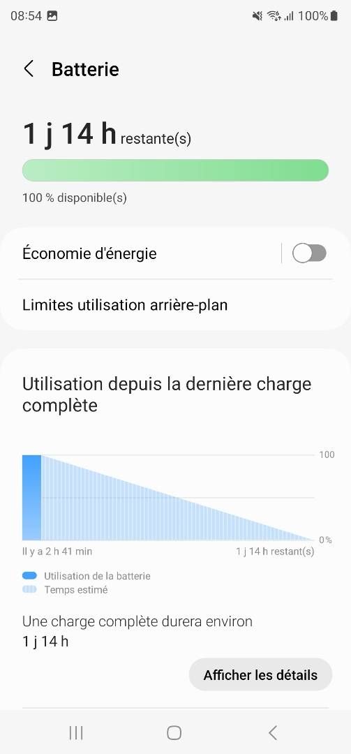 Autonomie Batterie S23 ultra Page 4 Samsung Community