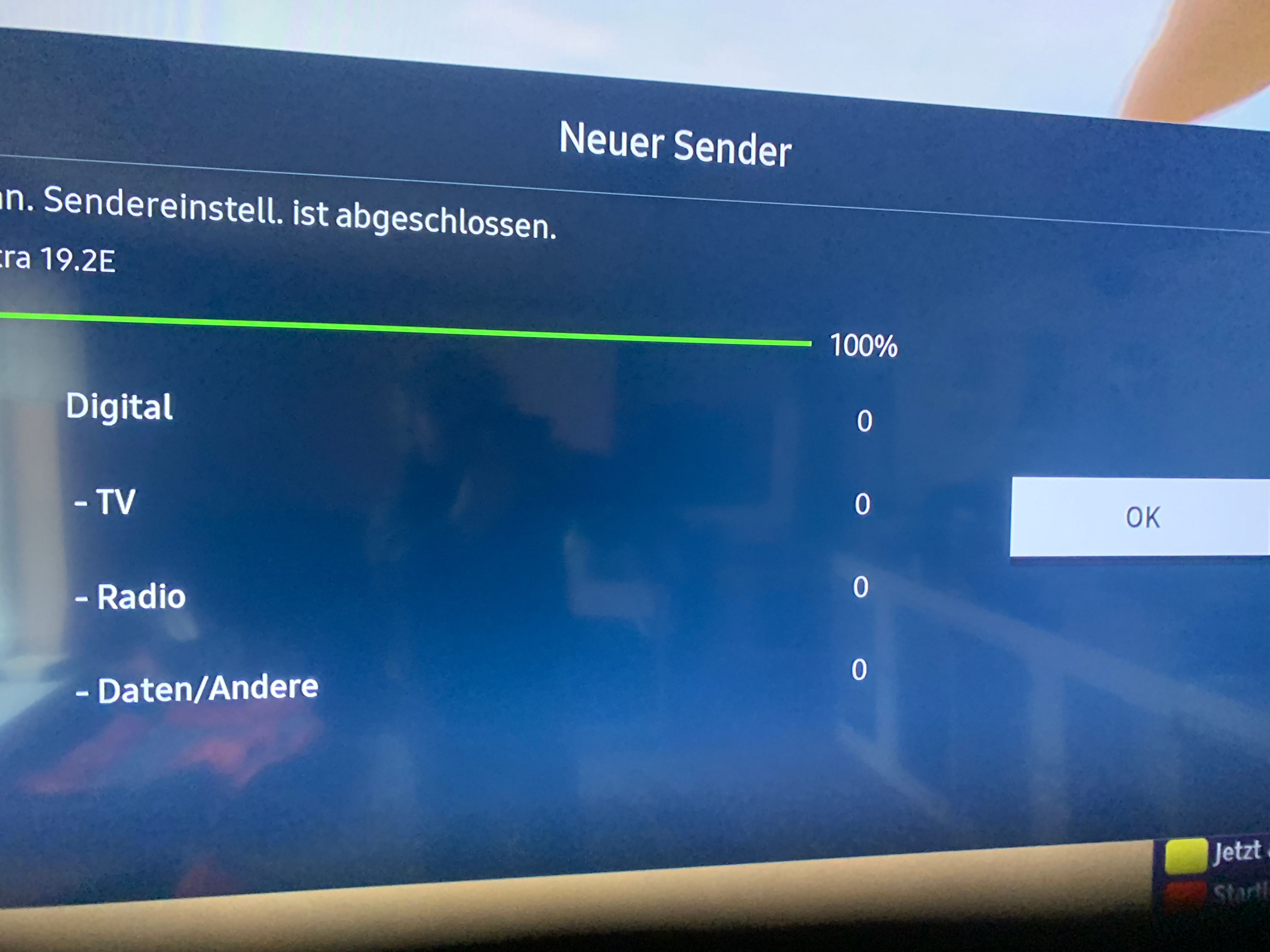 keine Sender auf DVBS2 12480V mit USB Senderliste alles da