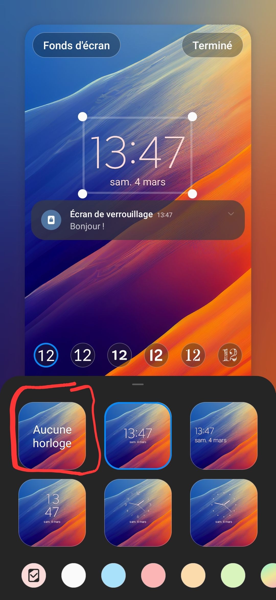Résolu : Plus d'horloge sur l'écran de veille / depuis la mise à jour one  ui 5.1 - Samsung Community