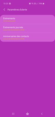 notification programmée