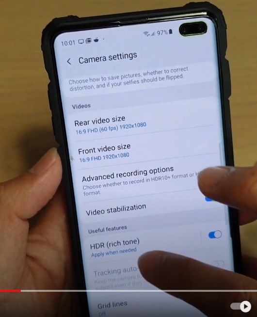 S10e camera settings Samsung Community