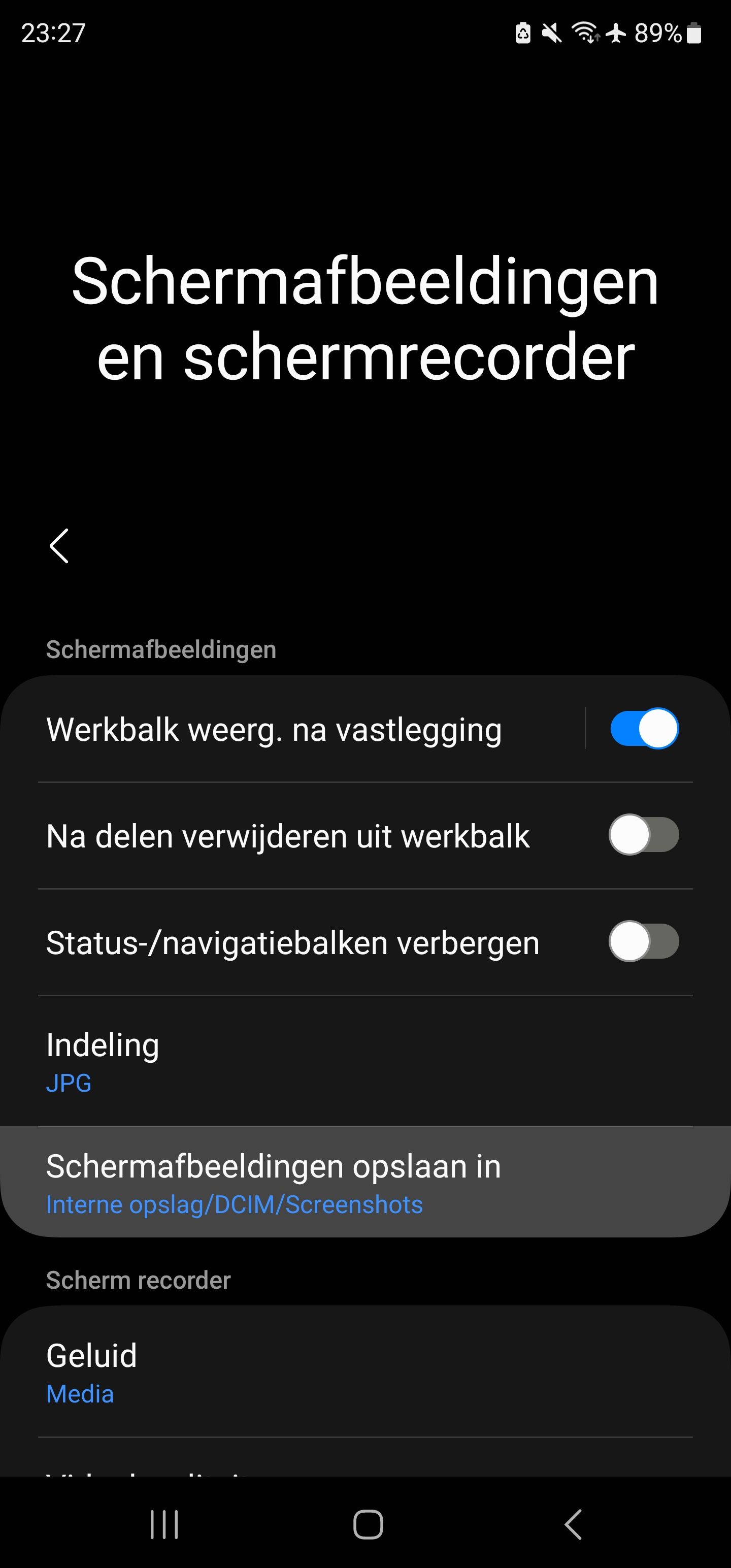 Opgelost Screenshots automatisch opslaan op SDkaart