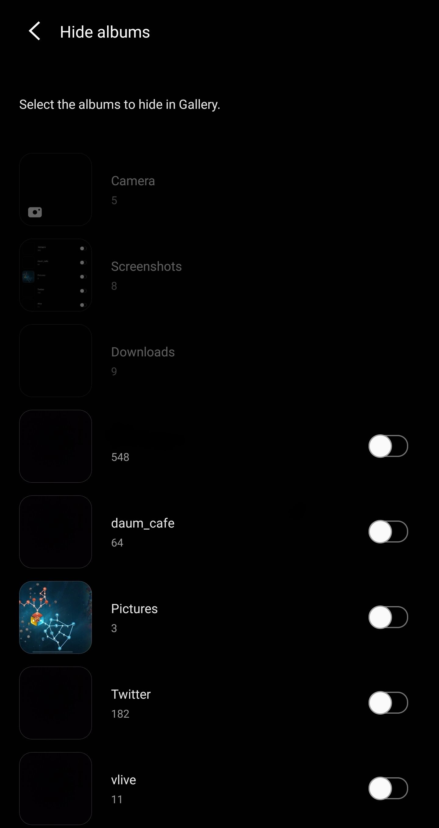 Pictures Album disappeared in Gallery app Samsung Community