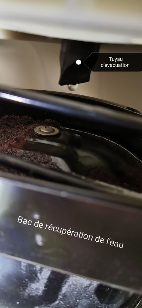 Vérifier la présence d'eau de condensation