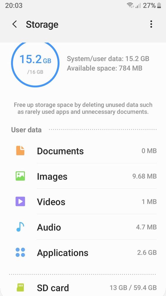 Samsung J5 Storage issues - Samsung Community