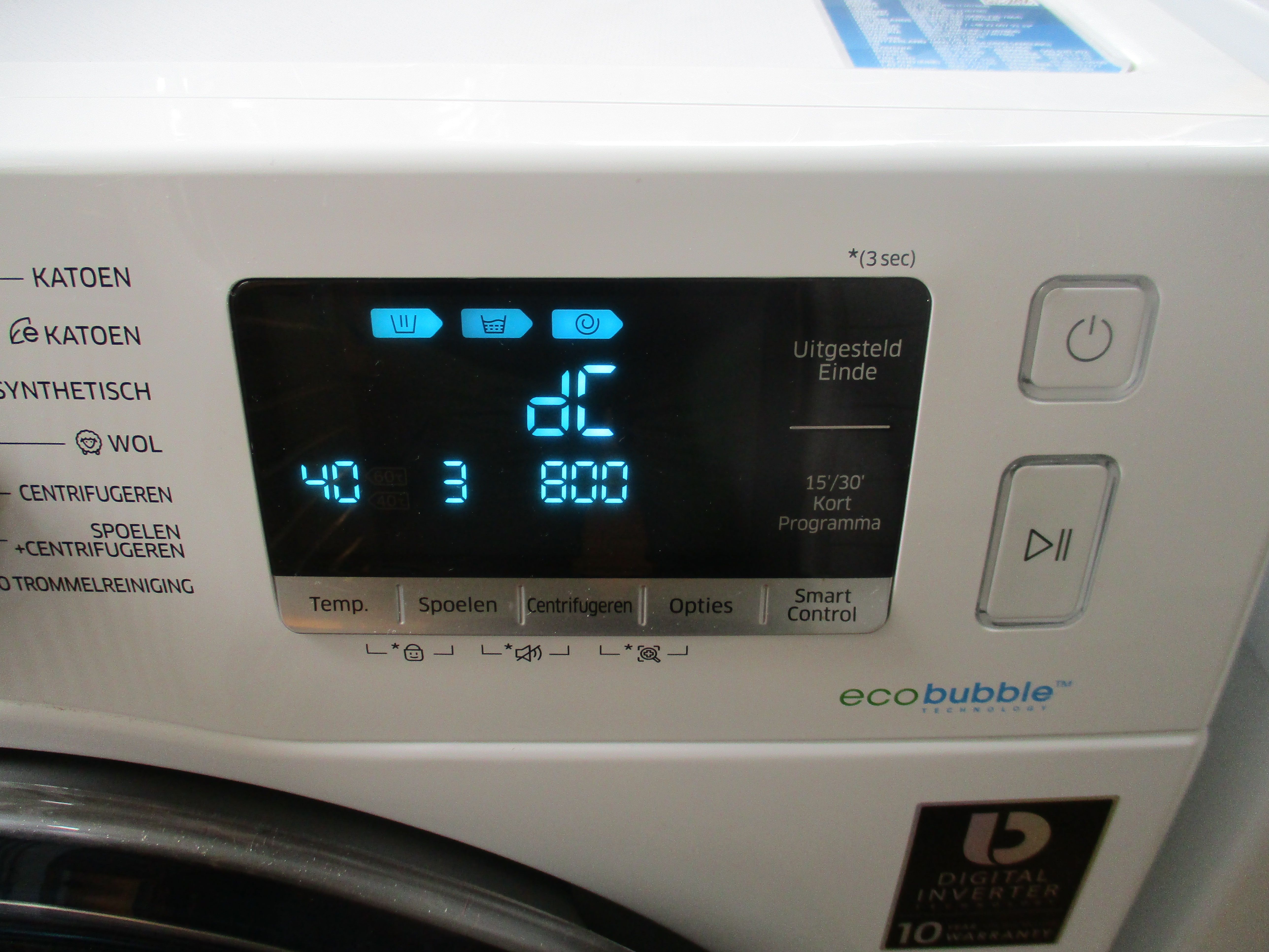 Opgelost: Samsung wasmachine EcoBubble geeft code dC - Samsung Community