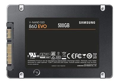 SSD pro SATA, zadní strana