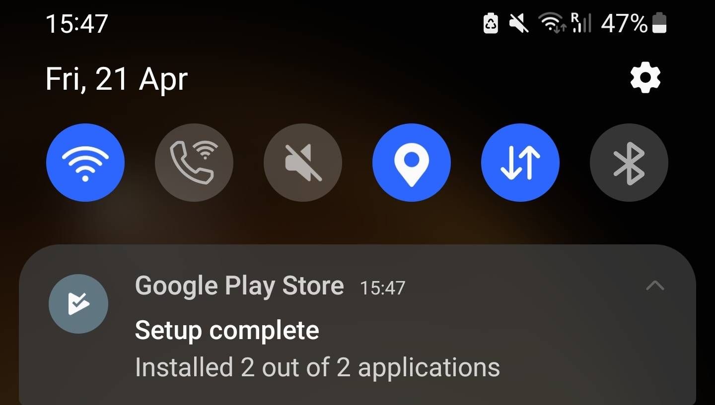 Google apps installeren automatische na reset Google Play Services