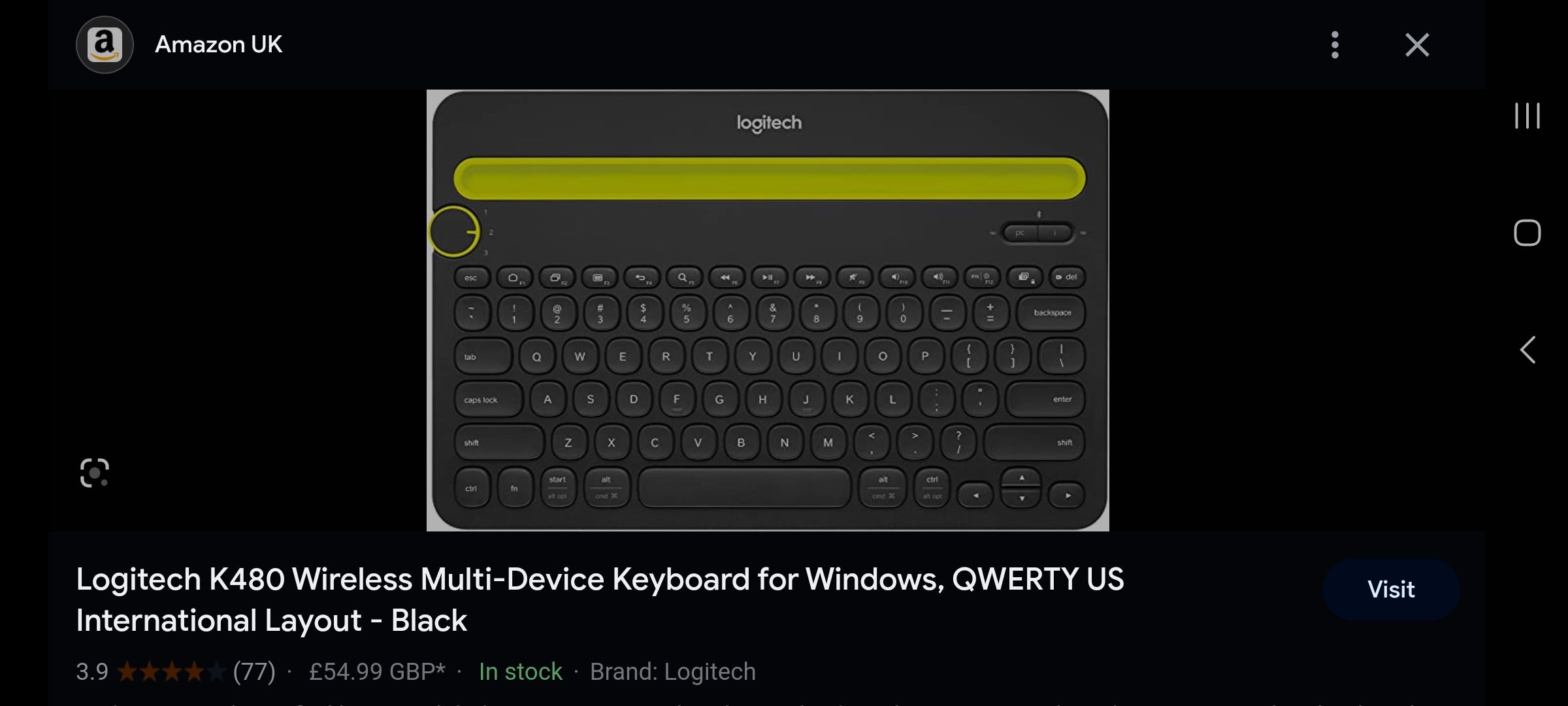 Logitech K480 keyboard with Tab S7 plus - Samsung Community