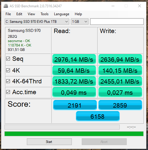 Samsung 970 EVO Plus 1TB bad performance - Samsung Community