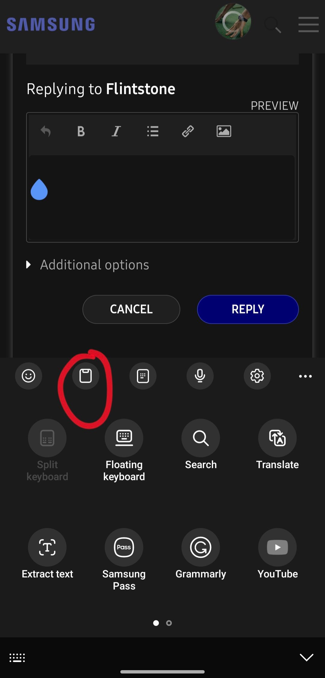 Solved: Add clipboard to keyboard - Samsung Community
